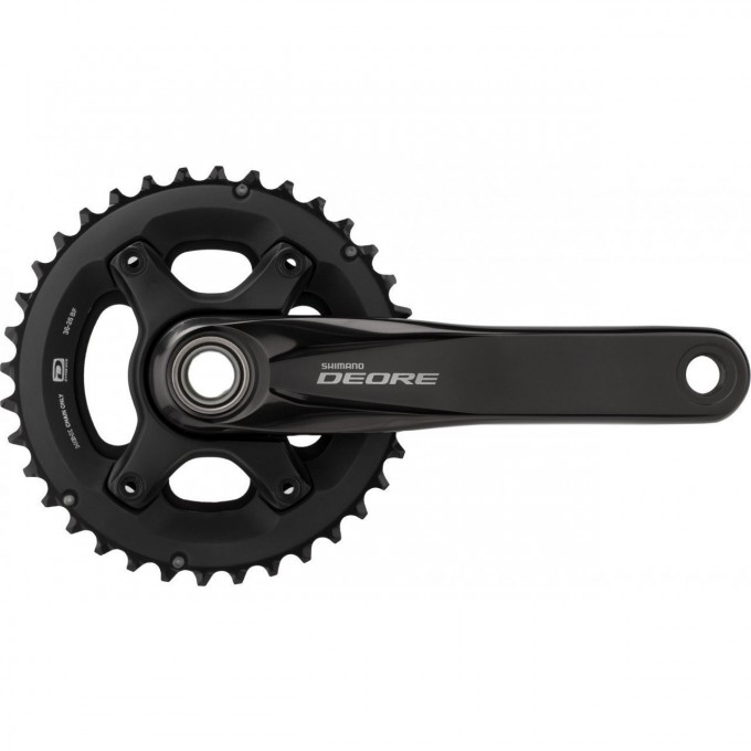 Система SHIMANO DEORE, M6000-2, 175 мм, интегрированный вал, 10 скоростей, 36/26T без каретки, черный EFCM6000EX66X Система SHIMANO DEORE, M6000-2, 175 мм, интегрированный вал, 10 скоростей, 36/26T без каретки, черный EFCM6000EX66X