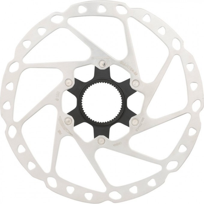 Тормозной диск SHIMANO RT64, 160мм, C.LOCK, с стопорным кольцом внешние шлицы ESMRT64SEC Тормозной диск SHIMANO RT64, 160мм, C.LOCK, с стопорным кольцом внешние шлицы ESMRT64SEC